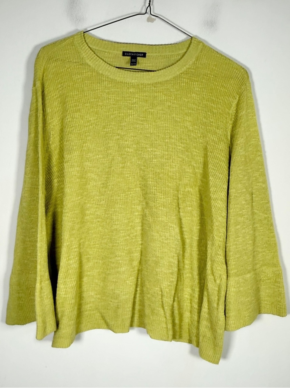 Eileen Fisher Women’s Size Extra Large XL Organic Linen & Cotton Blend Sweater